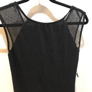 Express black mesh sleeve sz s